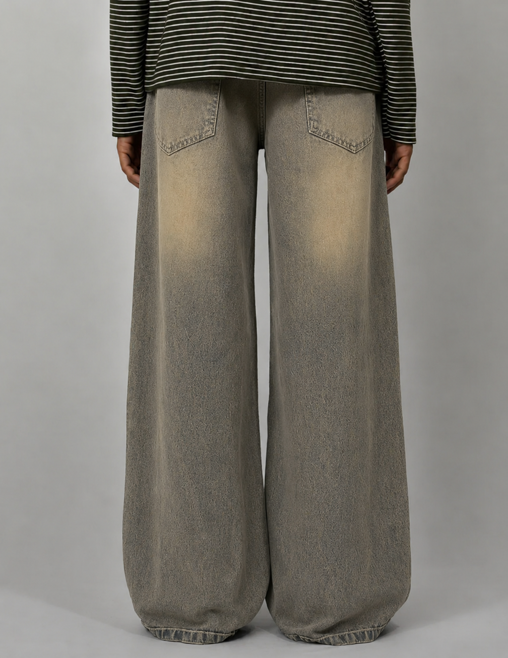 CHARCOAL GREY VINTAGE WIDE