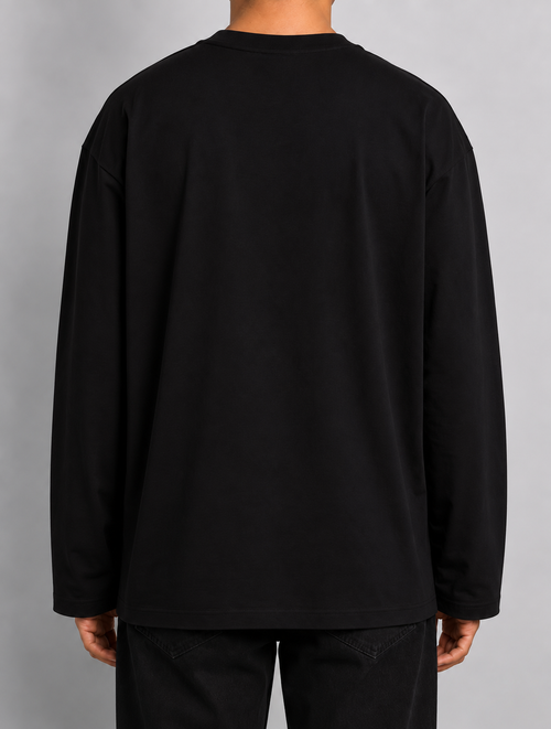 BLACK OVERSIZED FULL SLEEVE