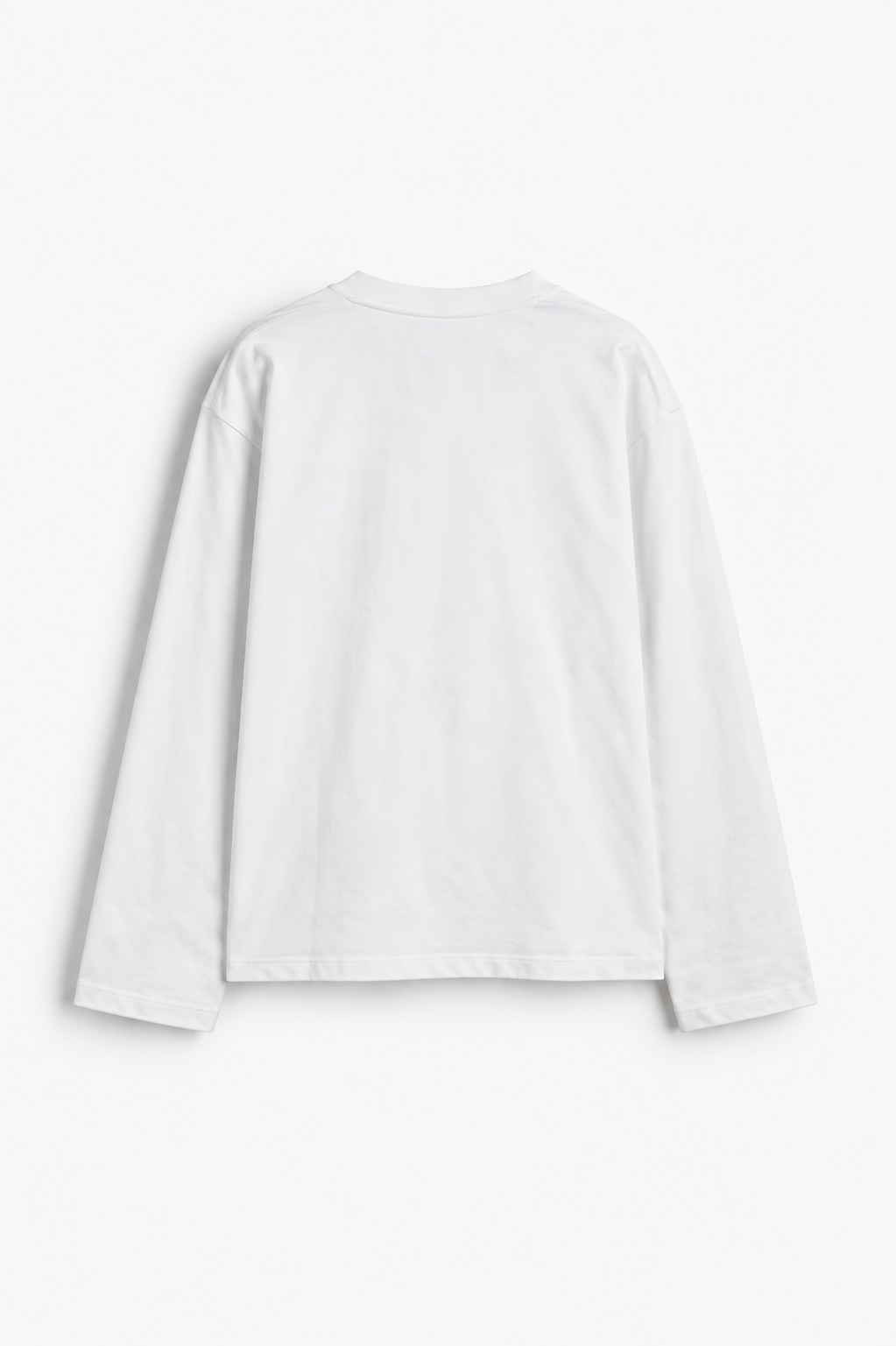 WHITE OVERSIZED FULL SLEEVE
