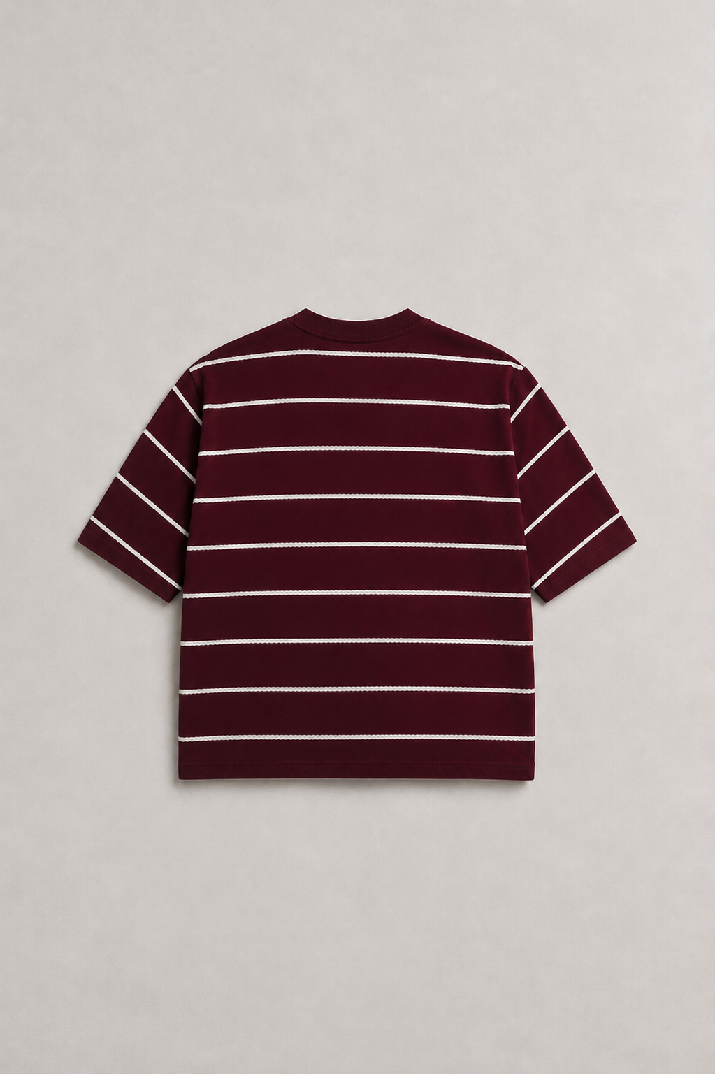 BURGUNDY STRIPED FIVE SLEEVE