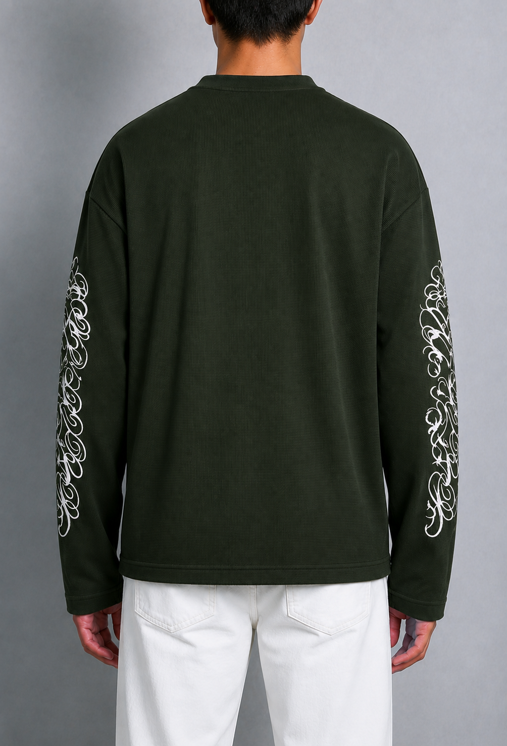 DARK OLIVE RELAXED HENLEY