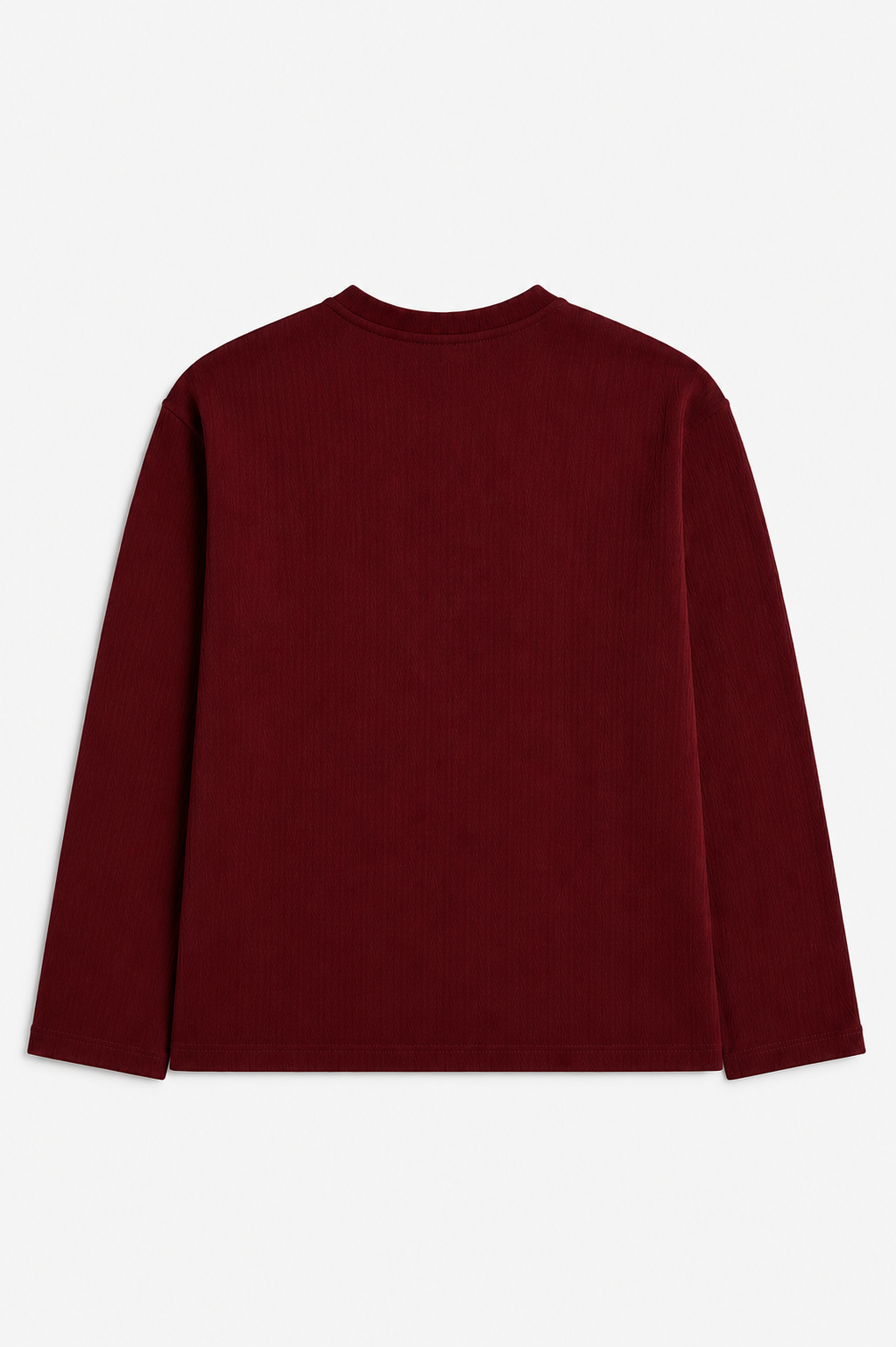 WINE RED GRAPHIC LONG TEE